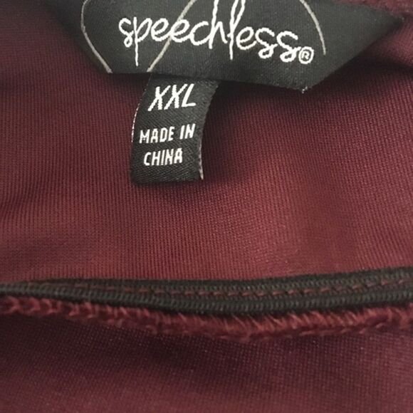 Speechless XXL maroon sweater‎ polyester dress - Picture 5 of 5